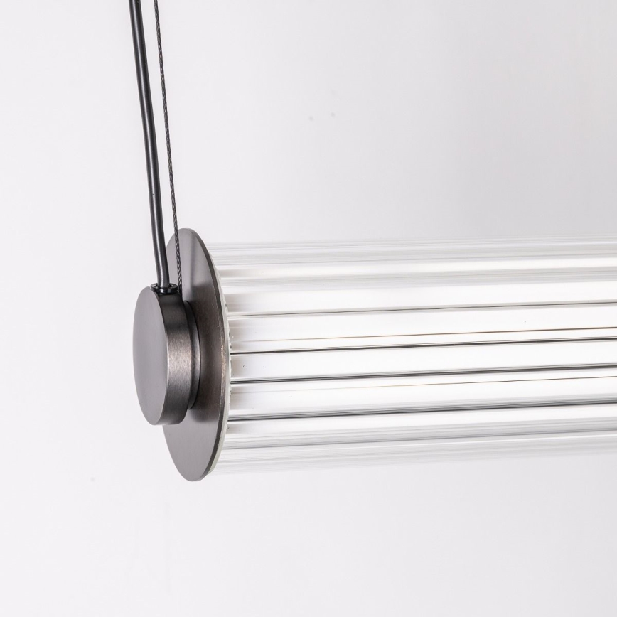Zuma Line - Lustra LED dimabilă pe cablu LED/39W/230V 2700-6500K neagră + telecomandă