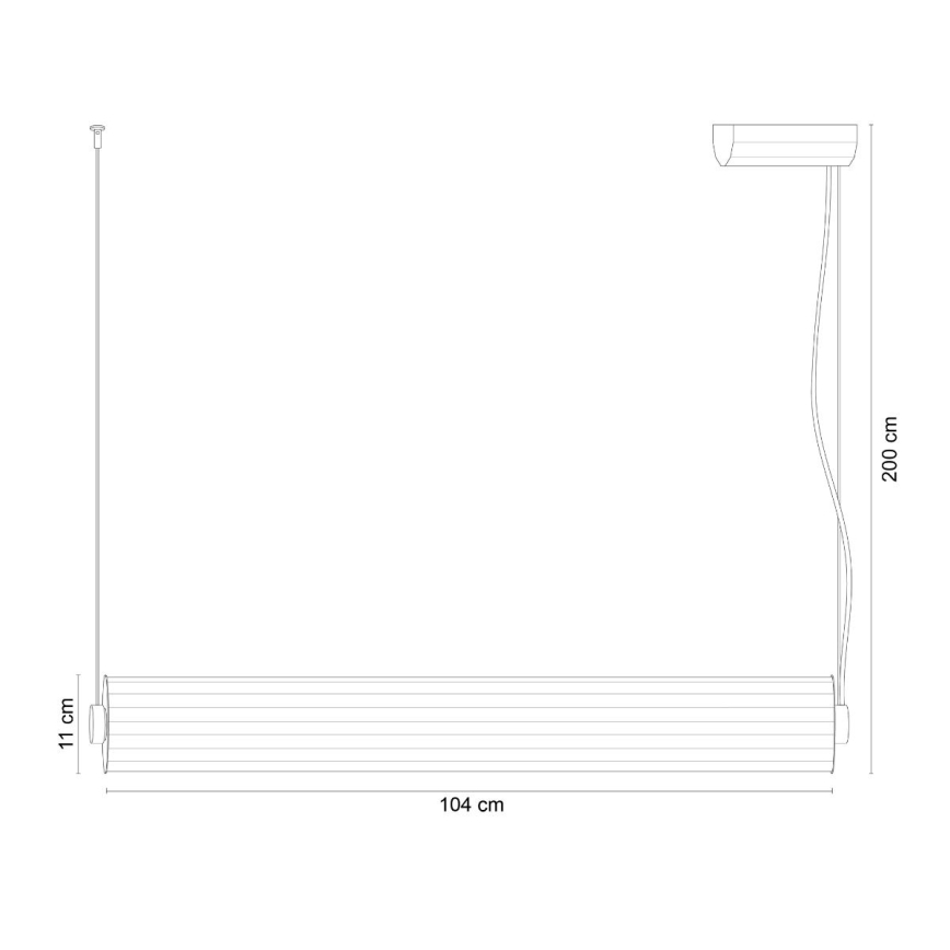 Zuma Line - Lustra LED dimabilă pe cablu LED/39W/230V 2700-6500K neagră + telecomandă