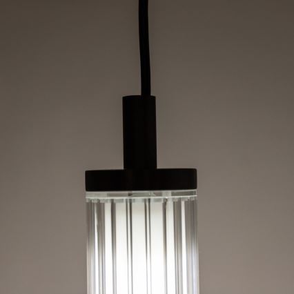 Zuma Line - Lustră LED dimerizabilă pe cablu LED/26W/230V 2700-6500K neagră + telecomandă