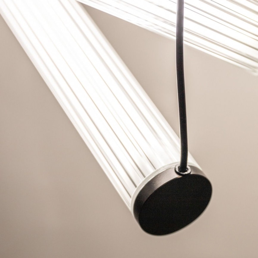 Zuma Line - Lustra LED dimabilă suspendată pe cablu LED/64W/230V 2700-6500K neagră + telecomandă