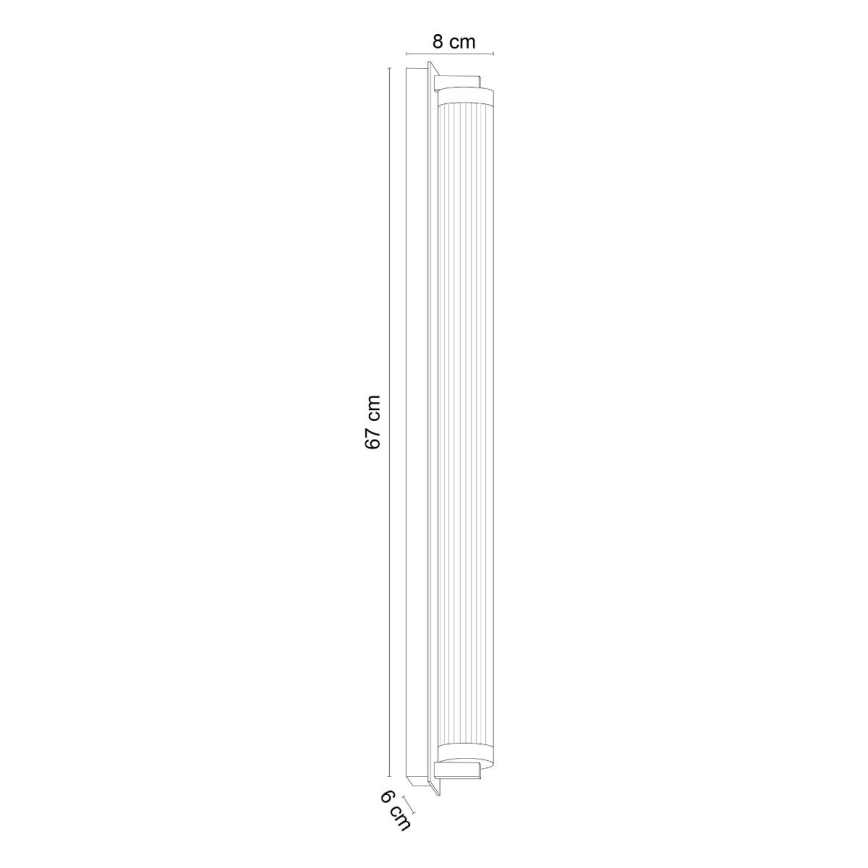 Zuma Line - Aplica de perete LED dimabilă, 26W, 230V, 2700-6500K, neagră, cu telecomandă inclusă