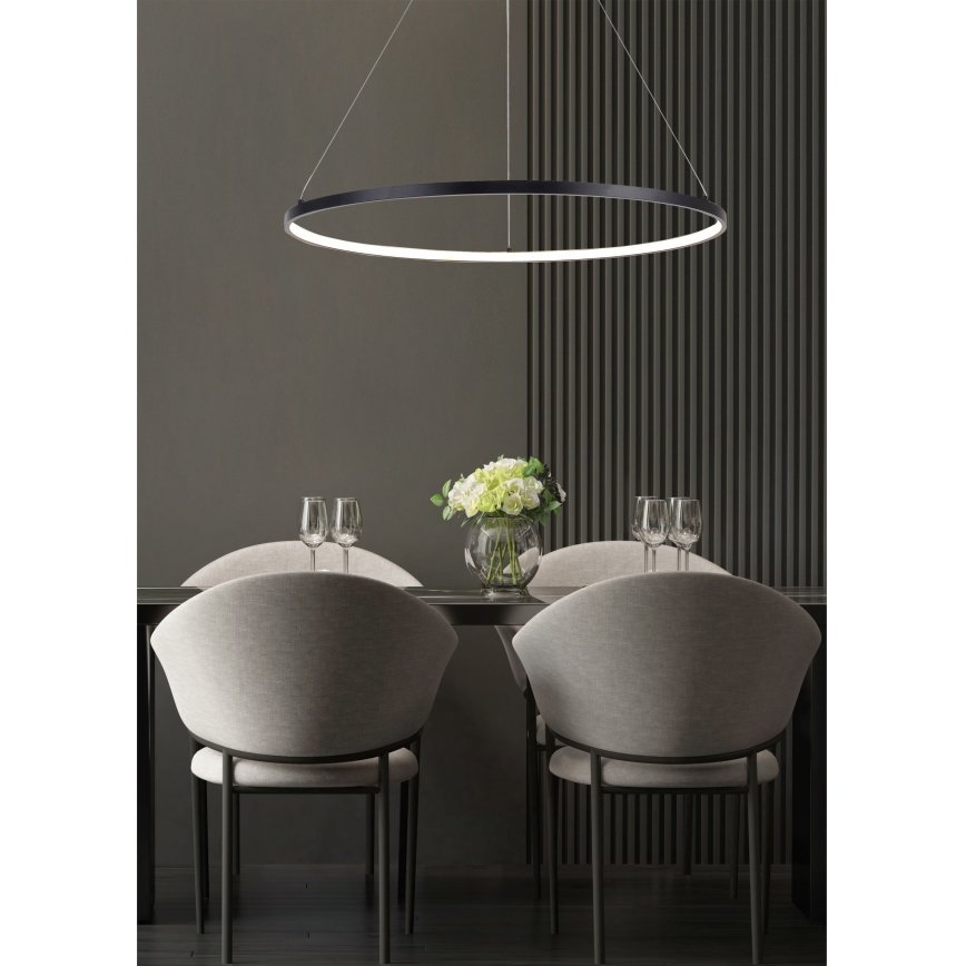 Zuma Line - Lustră LED suspendată pe cablu LED/36W/230V 3000/4000/6000K diam. 80 cm negru