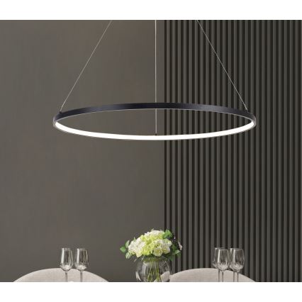 Zuma Line - Lustră LED suspendată pe cablu LED/36W/230V 3000/4000/6000K diam. 80 cm negru