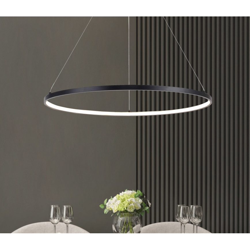 Zuma Line - Lustră LED suspendată pe cablu LED/36W/230V 3000/4000/6000K diam. 80 cm negru