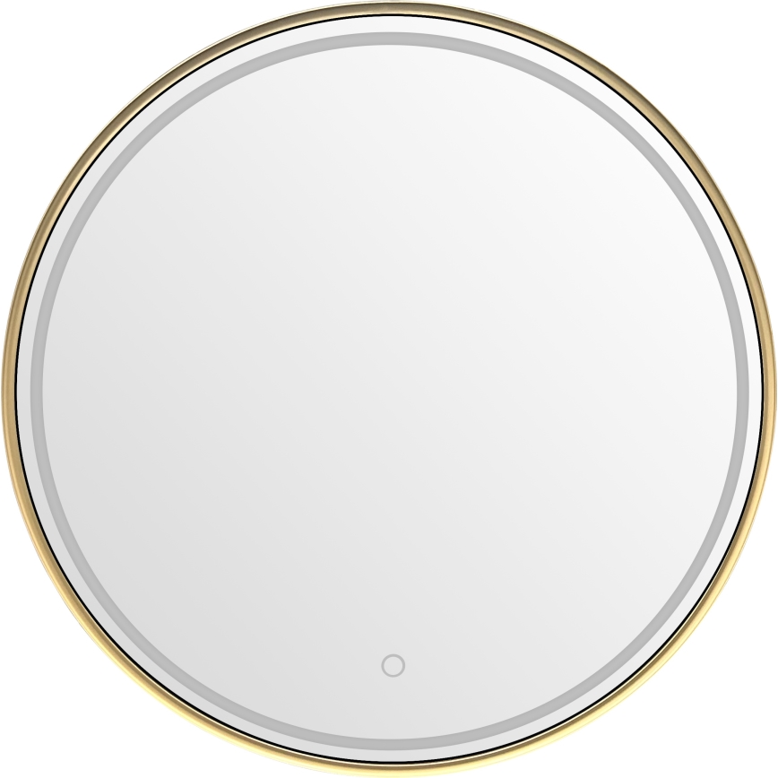 Zuma Line - Oglindă de baie LED de perete cu iluminare integrată LED/36W/230V, 3000/4000/6000K, Ø 80 cm, IP44, aurie