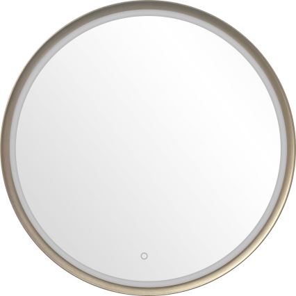 Zuma Line - Oglindă de perete pentru baie cu iluminare LED/36W/230V 3000/4000/6000K Ø 80 cm IP44 alamă