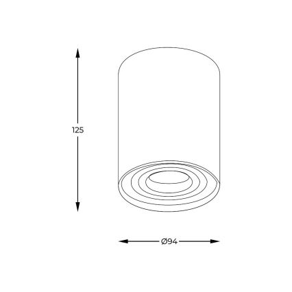 Zuma Line - Spot LED RGBW reglabil 1x GU10/6W/230V, auriu + telecomandă