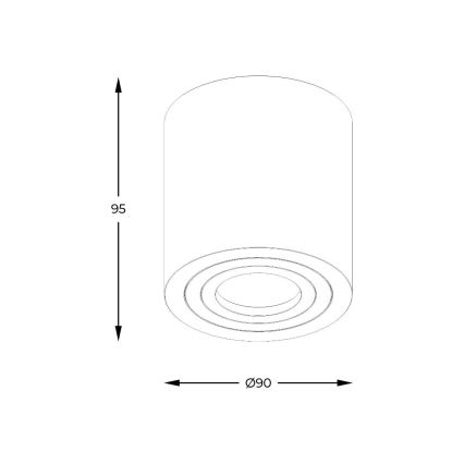 Zuma Line - Spot LED RGBW dimabil pentru baie, 1x GU10/4,8W/230V, IP44, alb, cu telecomandă
