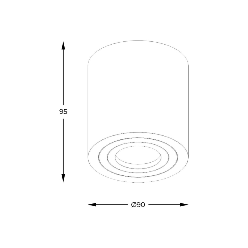 Zuma Line - Spot LED RGBW dimabil pentru baie, 1x GU10/4,8W/230V, IP44, alb, cu telecomandă