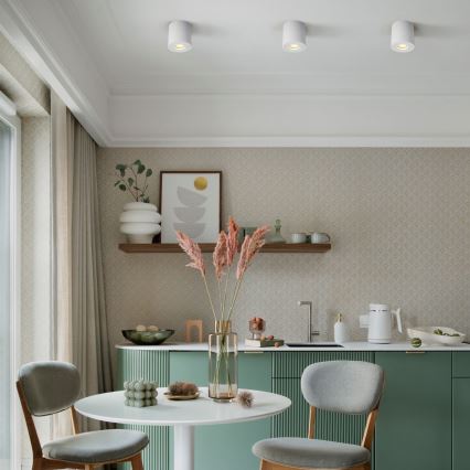 Zuma Line - Spot LED RGBW dimabil pentru baie, 1x GU10/6W/230V, IP44, alb, cu telecomandă