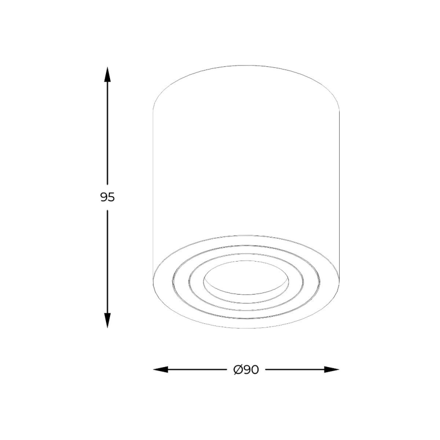 Zuma Line - Spot LED RGBW dimmabil pentru baie 1xGU10/4,8W/230V IP44 negru + telecomandă