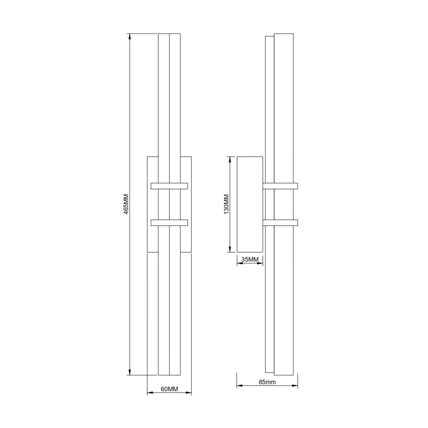 Zuma Line - Lampă de perete LED/10W/230V aurie