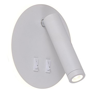 Zuma Line - Aplica de perete tip spot LED, 5,5W/230V 4000K + 2,5W 3000K, alb