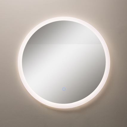 Zuma Line - Oglindă LED pentru baie, montaj pe perete, cu iluminare de fundal LED 24W, 230V, 3000/4000/6000K, Ø 60 cm, IP44