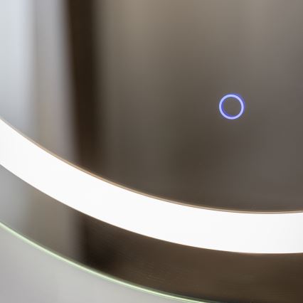 Zuma Line - Oglindă de perete pentru baie cu iluminare LED, 36W, 230V, 3000/4000/6000K, diametru 80 cm, IP44