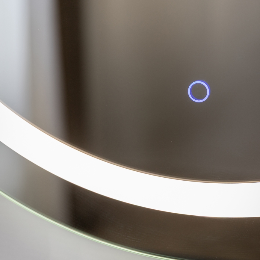 Zuma Line - Oglindă de perete pentru baie cu iluminare LED, 36W, 230V, 3000/4000/6000K, diametru 80 cm, IP44