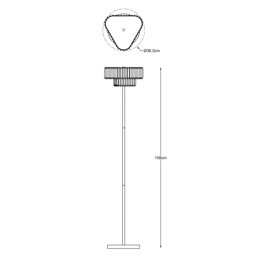 Zuma Line - Lampadar 3xG9/33W/230V, auriu