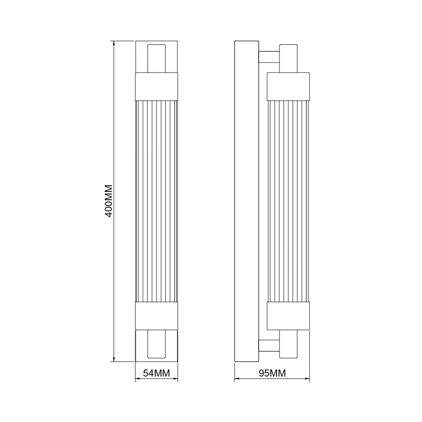 Zuma Line - Lampă LED de perete 8W/230V, alamă