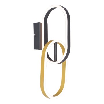 Zuma Line - Lampă LED de perete 2xLED/12W/230V negru/auriu