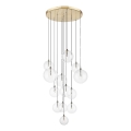 Zuma Line - Lustră suspendată pe cablu 13xG9/2W/230V, aurie