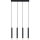 Zuma Line - Lustră suspendată pe cablu, 4xG9/5W/230V, neagră