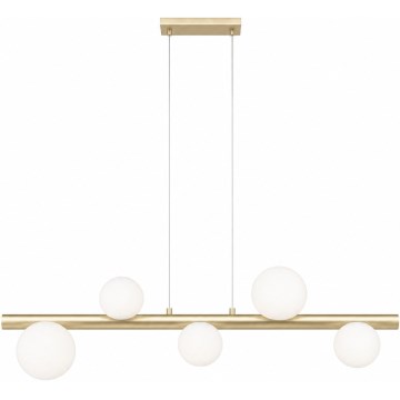 Zuma Line - Lustră suspendată pe cablu 5xG9/33W/230V, finisaj auriu
