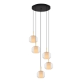 Zuma Line - Lustru suspendat pe cablu 5xE27/25W/230V Ø73 cm, auriu/negru