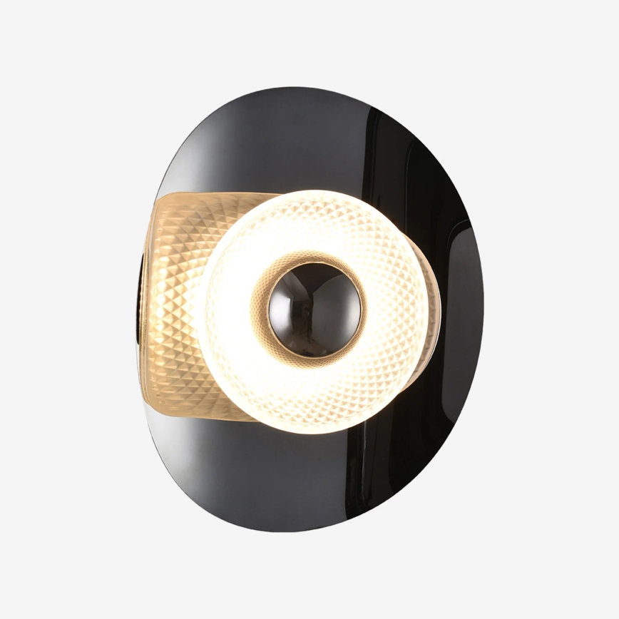 Zuma Line - Aplica de perete LED/8W/230V negru/negru fumuriu