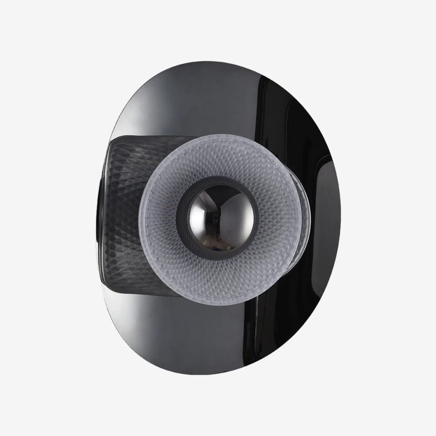 Zuma Line - Aplica de perete LED/8W/230V negru/negru fumuriu