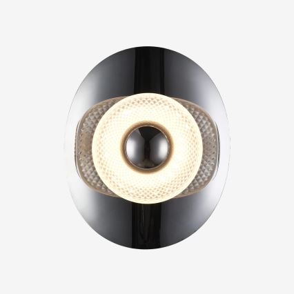 Zuma Line - Aplica de perete LED/8W/230V negru/negru fumuriu