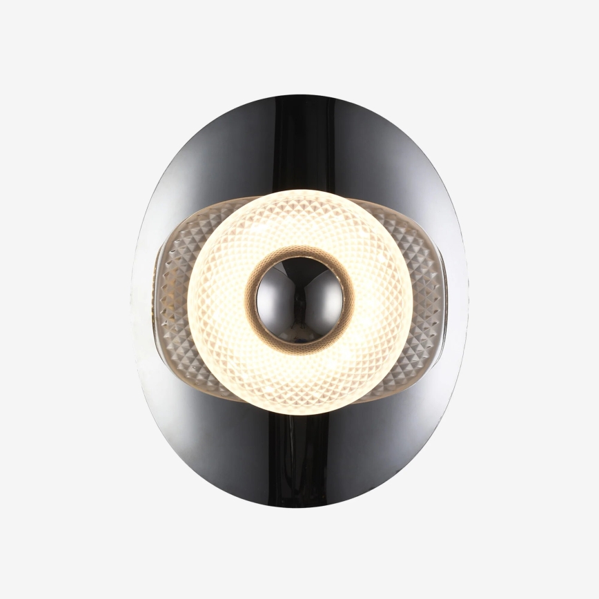 Zuma Line - Aplica de perete LED/8W/230V negru/negru fumuriu