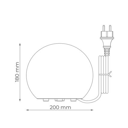 Zuma Line - Lampă de exterior, 1xE27, 10 W, 230 V, Ø 20 cm, IP44