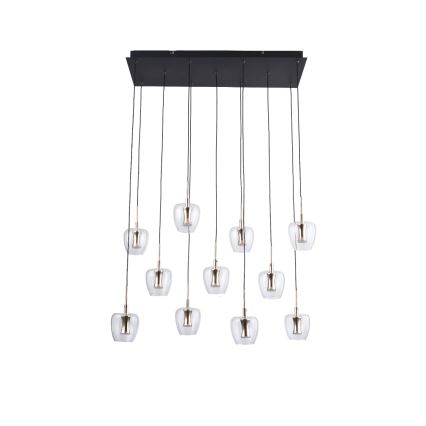 Zuma Line - Candelabru LED suspendat cu cablu, 11xLED/3W/230V, negru