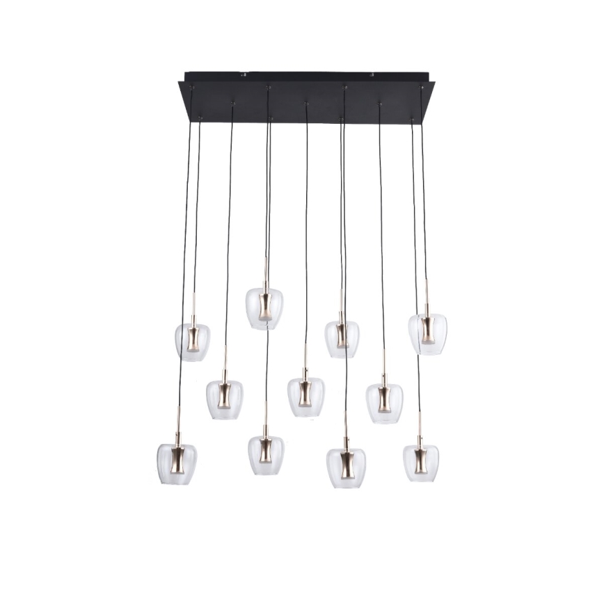 Zuma Line - Candelabru LED suspendat cu cablu, 11xLED/3W/230V, negru