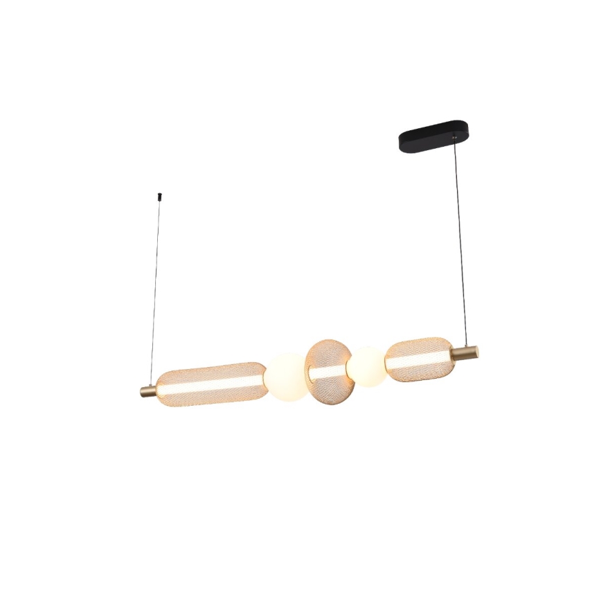 Zuma Line - Lustră LED dimabilă suspendată pe cablu LED/27W/230V 3000-5700K auriu + telecomandă