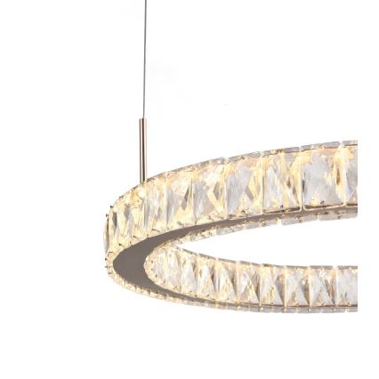 Zuma Line - Lustră LED suspendată pe cablu, 36W/230V, aur roz