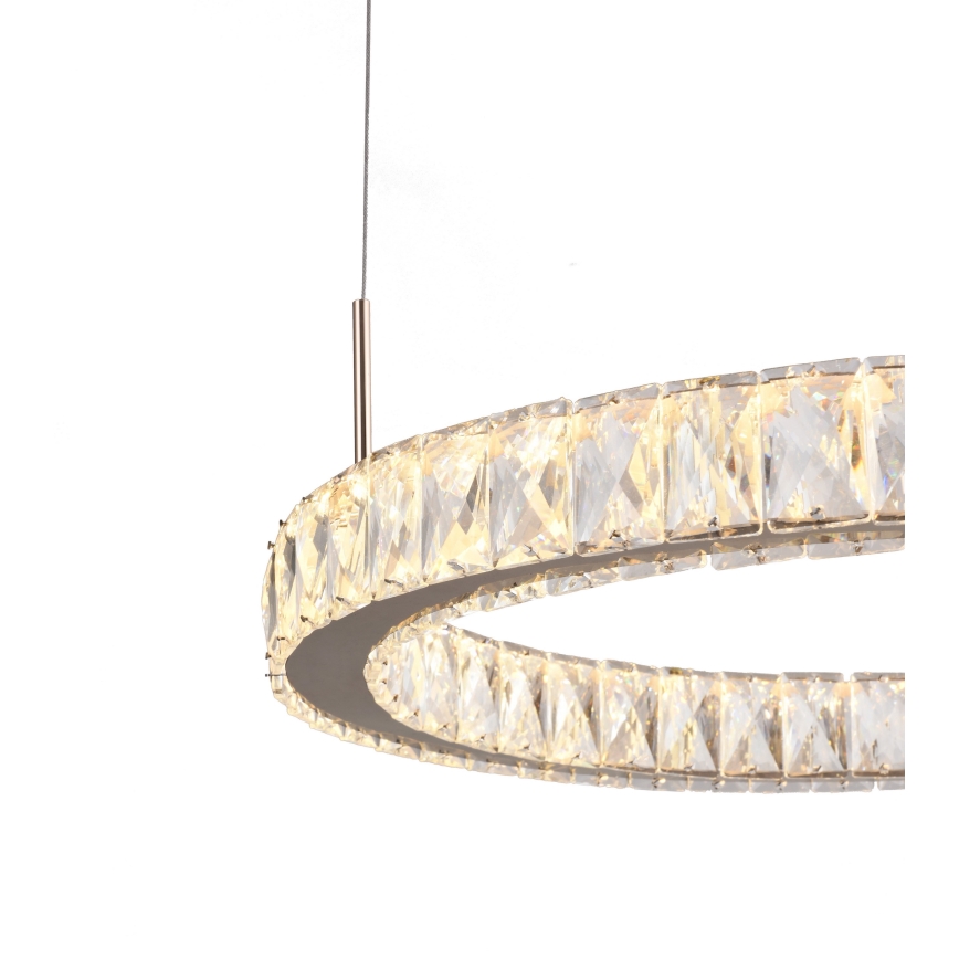 Zuma Line - Lustră LED suspendată pe cablu, 36W/230V, aur roz