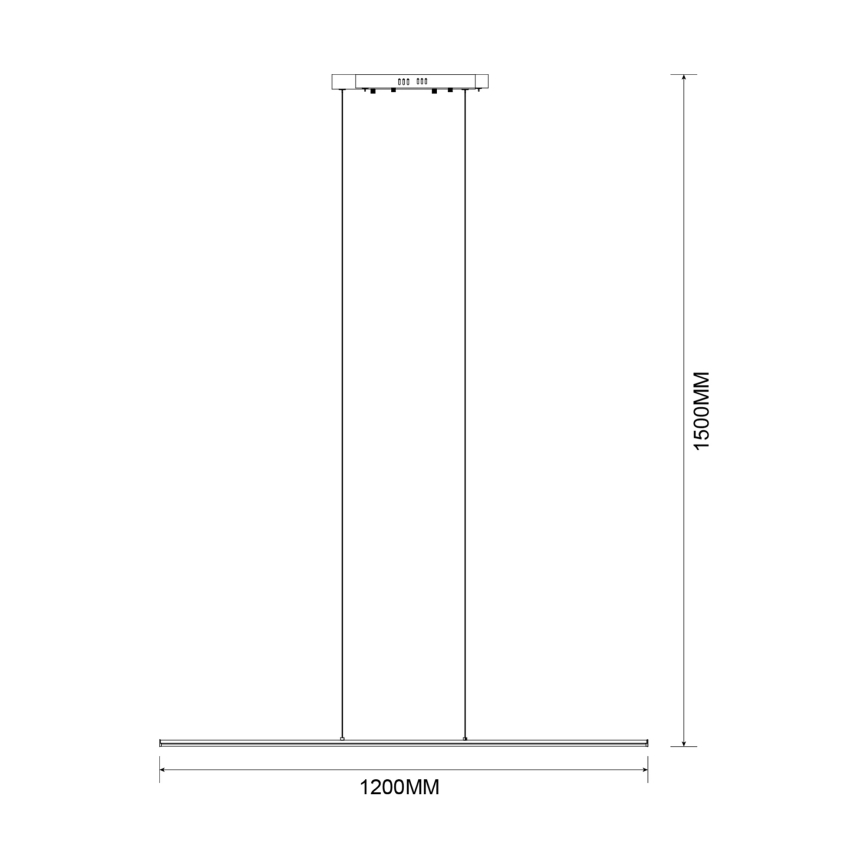 Zuma Line - Lustră LED suspendată pe cablu LED/20W/230V, aurie