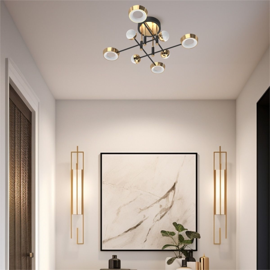 Zuma Line - Lustra LED aplicată dimabilă, 60W, 230V, auriu/negru