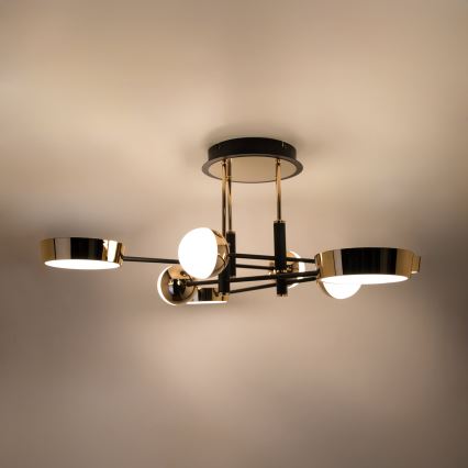 Zuma Line - Lustra LED aplicată dimabilă, 60W, 230V, auriu/negru