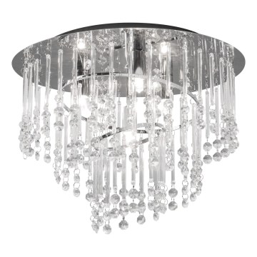 Zuma Line - Plafonieră 4x G9/25W/230V, diametru 35 cm, crom lucios/transparent