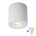 Zuma Line - Spot LED RGBW dimabil pentru baie, 1x GU10/4,8W/230V, IP44, alb, cu telecomandă