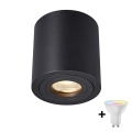 Zuma Line - Spot LED RGBW dimmabil pentru baie 1xGU10/6W/230V IP44 negru + telecomandă