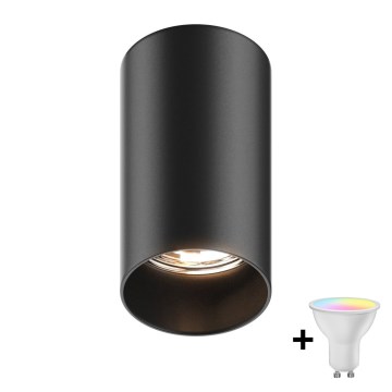 Zuma Line - Spot LED RGBW reglabil 1xGU10/4,8W/230V negru + telecomandă
