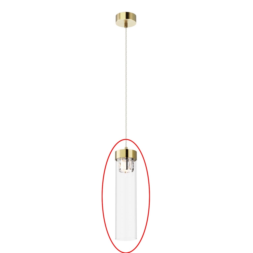 Zuma Line - Sticlă de schimb pentru candelabrul GEM G9, Ø 11 cm, transparentă